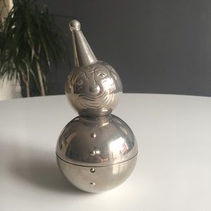 Vintage Raimond Silver Plated Clown Bank